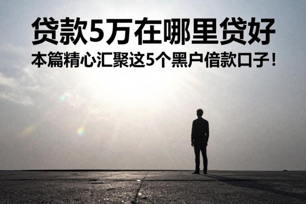 贷款5万去哪里贷好，本篇精心汇聚这5个黑户借款口子！