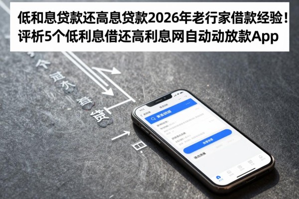 低利息贷款还高利息贷款2026年老行家借款经验！评析5个低利息借钱还高利息网贷自动放款app