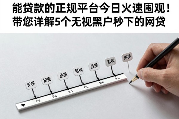 能贷款的正规平台今日火速围观！带您详解5个无视黑户秒下的网贷