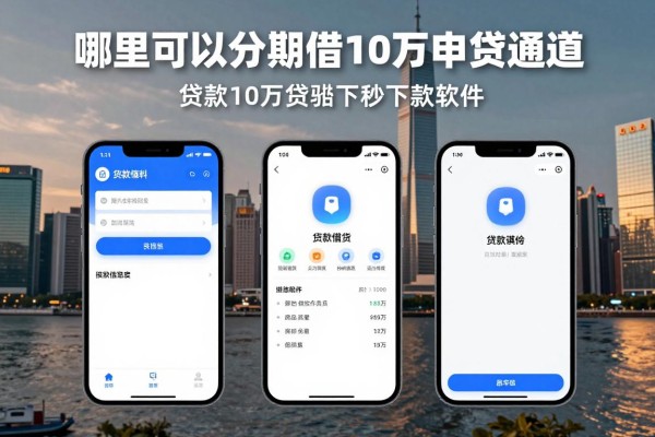 哪里可以分期借10万2026年申贷通道！顺便展示5个贷款10万秒下款的软件