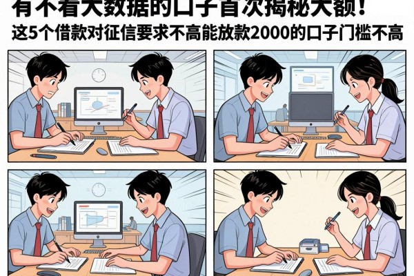 有不看大数据的口子首次揭秘大额！这5个借款对征信要求不高能放款2000的口子门槛不高