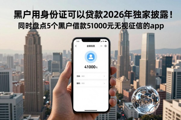 黑户用身份证可以贷款2026年独家披露！同时盘点5个黑户借款50000元无视征信的app