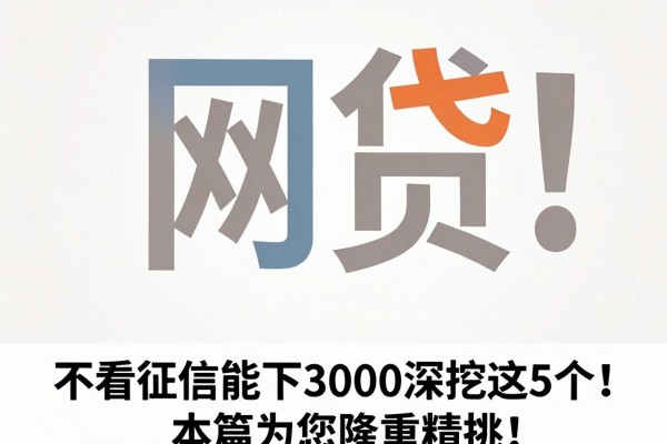 不看征信能下3000深挖这5个!本篇为您隆重精挑!