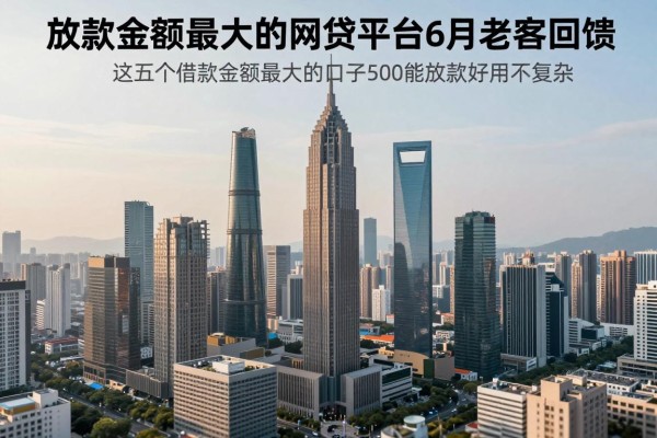 放款金额最大的网贷平台6月老客回馈，这五个借款金额最大的口子500能放款好用不复杂