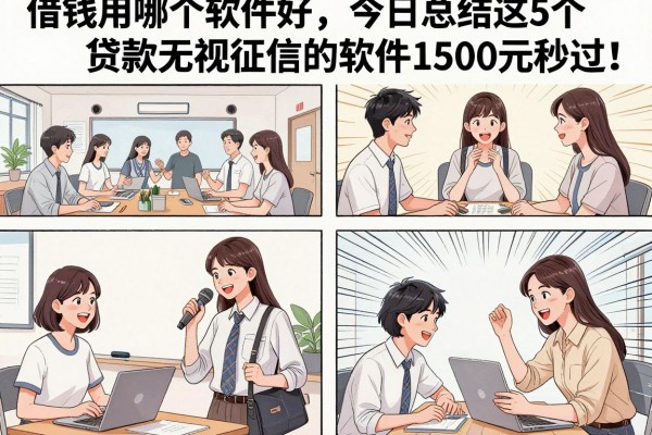 借钱用哪个软件好，今日总结这5个贷款无视征信的软件1500元秒过