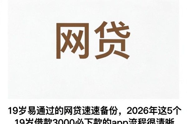 19岁易通过的网贷速速备份，2026年这5个19岁借款3000必下款的app流程很清晰
