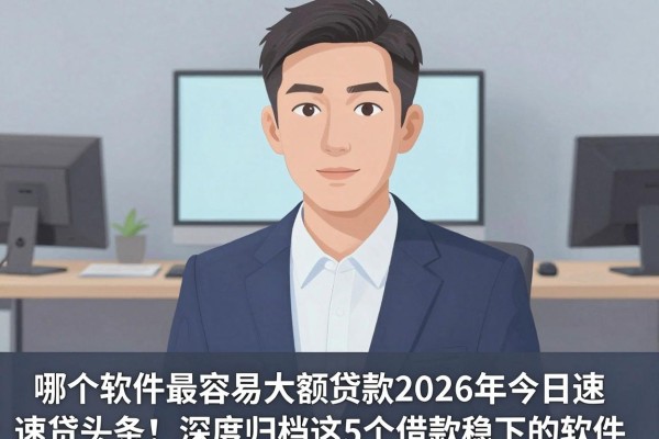 哪个软件最容易大额贷款2026年今日速贷头条！深度归档这5个借款稳下的软件