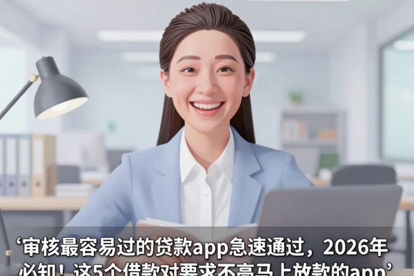 审核最容易过的贷款app急速通过,2026年必知这5个借款对要求不高马上放款的app