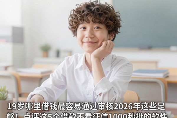 19岁哪里借钱最容易通过审核2026年这些足够！点评​这5个借款不看征信1000秒批的软件