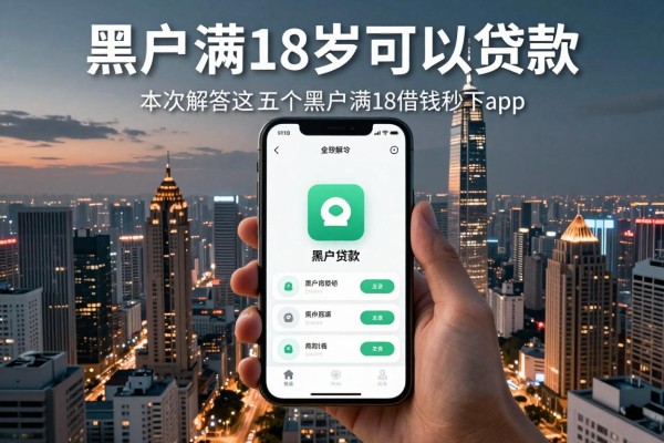 黑户满18岁可以贷款，本次解答这五个黑户满18借钱秒下app