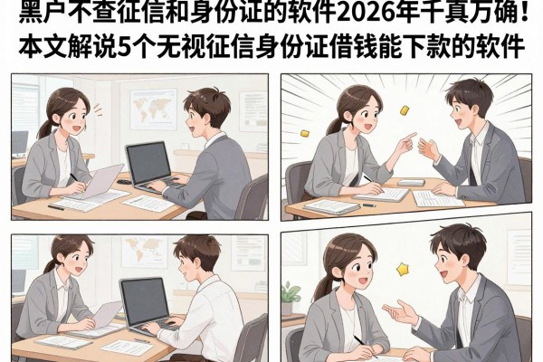 黑户不查征信和身份证的软件2026年千真万确！本文解说5个无视征信身份证借钱能下款的软件