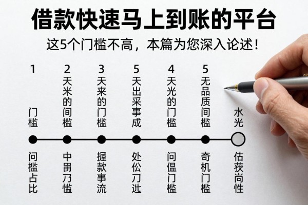 借款快速马上到账的平台这5个门槛不高，本篇为您深入论述！