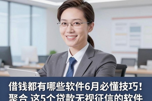 借钱都有哪些软件6月必懂技巧!聚合这5个贷款无视征信的软件