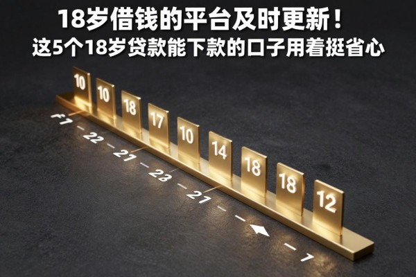18岁借钱的平台及时更新!这5个18岁贷款能下款的口子用着挺省心