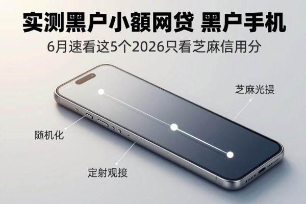 实测黑户小额网贷 黑户手机！6月速看这5个2026只看芝麻信用分