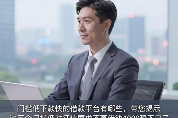 门槛低下款快的借款平台有哪些，带您揭示这五个门槛低对征信要求不高借钱4000稳下口子
