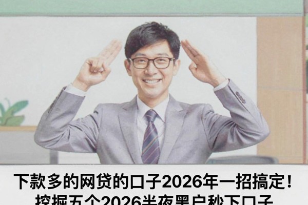 下款多的网贷的口子2026年一招搞定！挖掘五个2026半夜黑户秒下口子