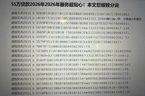 55万贷款2026年2026年服务超贴心！本文为您细致分说！