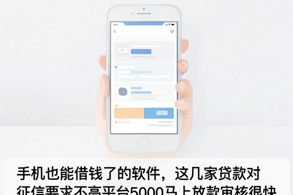 手机也能借钱了的软件，这几家贷款对征信要求不高平台5000马上放款审核很快