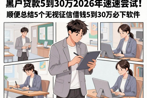 黑户贷款5到30万2026年速速尝试！顺便总结5个无视征信借钱5到30万必下软件