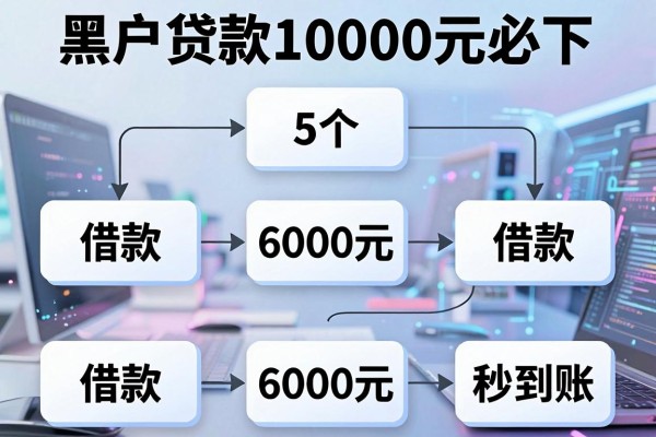 黑户贷款10000元必下，这5个借款6000元秒到账的app流程清晰很省心
