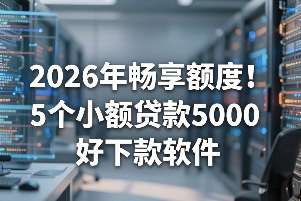 小额借款的特征2026年畅享额度！今日解析这5个小额贷款5000好下款软件