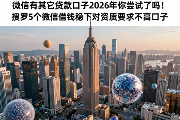 微信有其它贷款口子2026年你尝试了吗！搜罗5个微信借钱稳下对资质要求不高口子