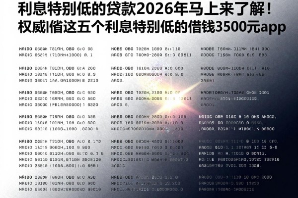 利息特别低的贷款2026年马上来了解！权威枚举这五个利息特别低的借钱3500元app