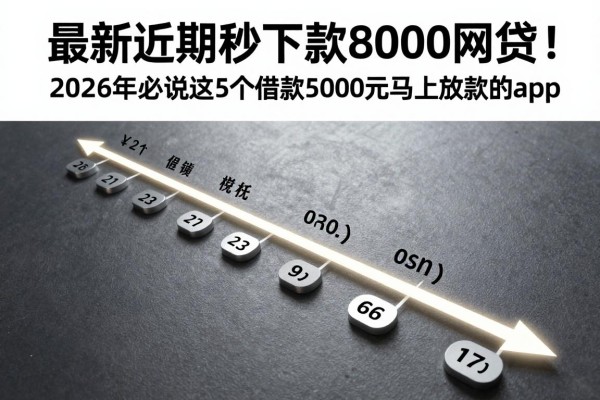 最新近期秒下款8000网贷！2026年必说这5个借款5000元马上放款的app