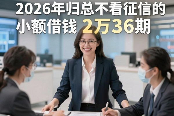2026年归总不看征信的小额借钱2万36期正规平台，这5个对征信要求不高的借钱2万36期口子可解急用之围