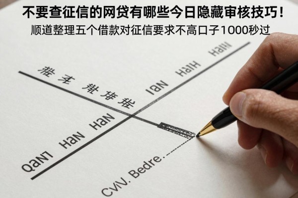 不需要查征信的网贷有哪些今日隐藏审核技巧！顺道整理五个借款对征信要求不高口子1000秒过