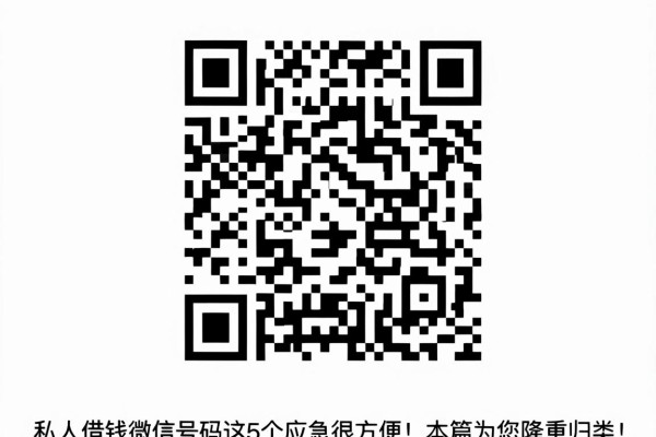 私人借钱微信号码这5个应急很方便！本篇为您隆重归类！
