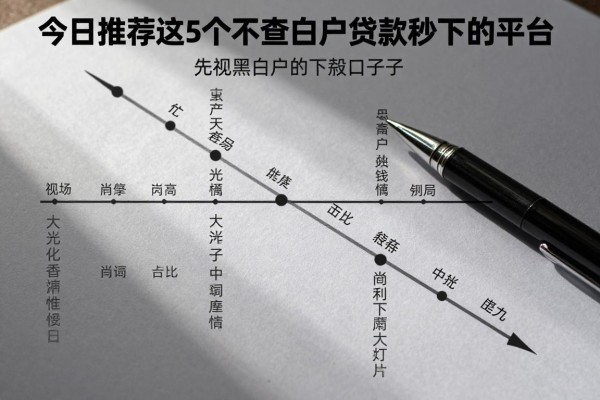 无视黑白户的下款口子，今日推荐这5个不查黑白户贷款秒下的平台