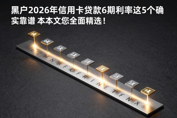 黑户2026年信用卡贷款36期利率这5个确实靠谱，本文为您全面精选！