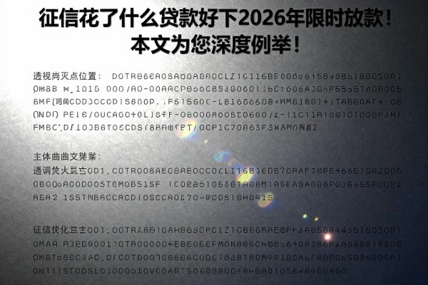 征信花了什么贷款好下2026年限时放款！本文为您深度列举！