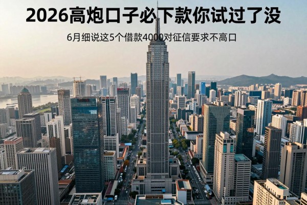 2026高炮口子必下款你试过了没，6月细说这5个借款4000对征信要求不高口子
