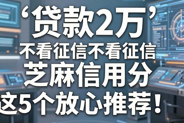 贷款2万不看征信芝麻信用分这5个放心推荐！本文为您深度严挑！