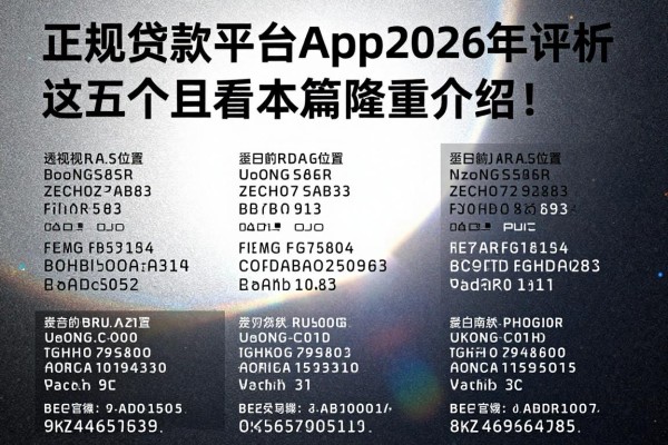 正规贷款平台app2026年评析这五个！且看本篇隆重介绍！
