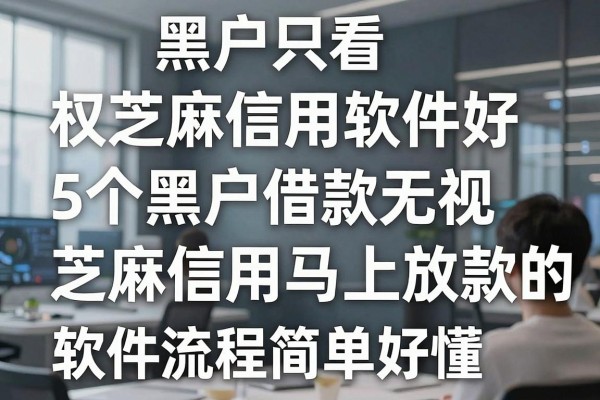 黑户只看芝麻信用软件好，权威探讨这5个黑户借款无视芝麻信用马上放款的软件流程简单好懂