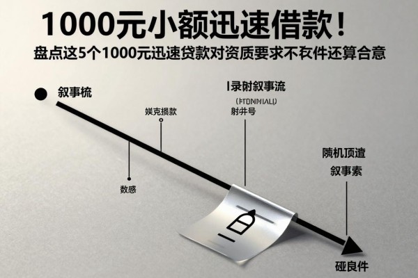 1000元小额迅速借款！盘点这5个1000元迅速贷款对资质要求不高软件还算合意