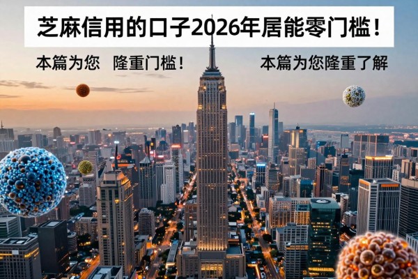 不用验证芝麻信用的口子2026年居然能零门槛！本篇为您隆重了解！