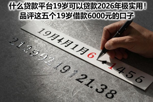 什么贷款平台19岁可以贷款2026年极其实用！品评这五个19岁借款6000元的口子