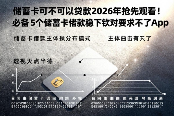 储蓄卡可不可以贷款2026年抢先观看！必备​5个储蓄卡借款稳下款对要求不高app