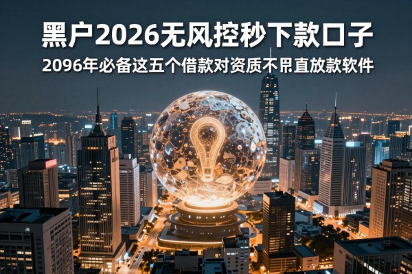 黑户2026无风控秒下款口子，2026年必备这五个借款对资质要求不高直接放款软件