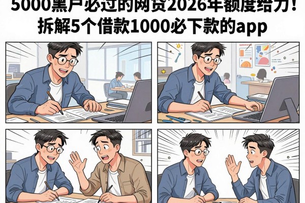 5000黑户必过的网贷2026年额度给力！拆解5个借款1000必下款的app