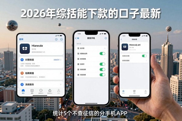 2026年综括能下款的口子最新，本文统计5个不查征信的分期手机app