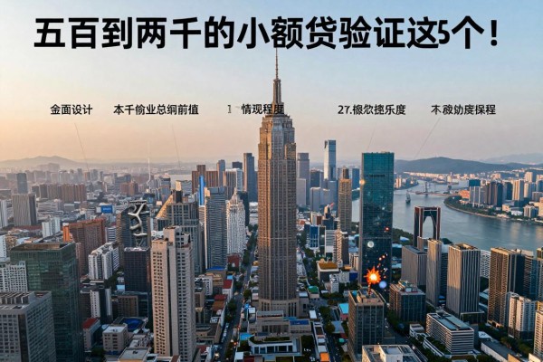 五百到两千的小额贷款验证这5个！本文为您全面分析！