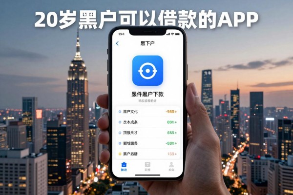 20岁黑户可以借款的app，今日筛选这几家20岁黑户可以借钱稳下款的app挺省心的