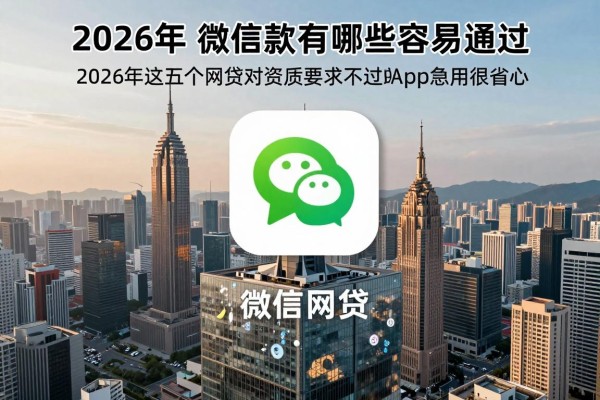 2026年微信借款有哪些容易通过，2026年这五个网贷对资质要求不高秒过app急用很省心