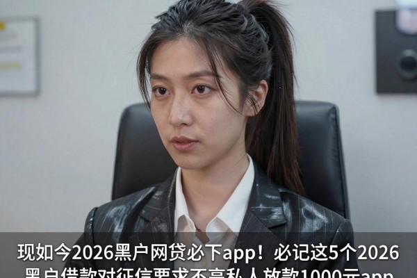 现如今2026黑户网贷必下app！必记这5个2026黑户借款对征信要求不高私人放款1000元app
